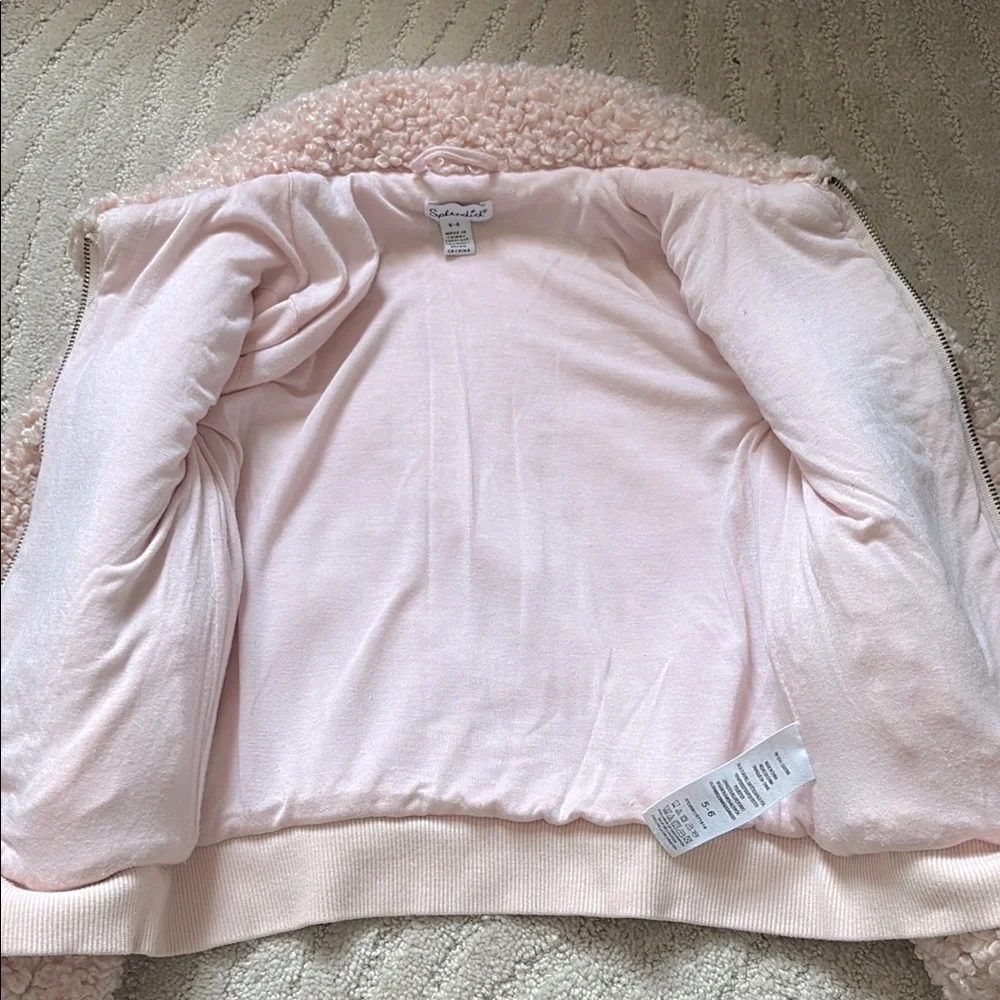 Girls Splendid Sherpa Teddy Coat Curly Fur size 5 - 6